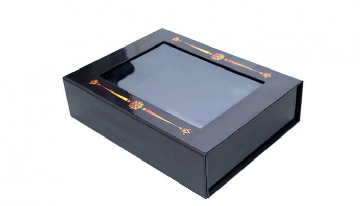 高檔禮品紙盒透明pvc開窗包裝盒